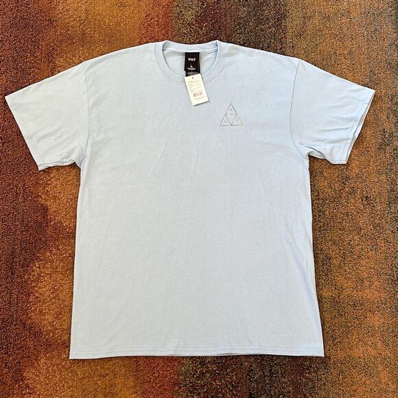 HUF Other - HUF Triple Triangle T-Shirt Sky Blue Size XL